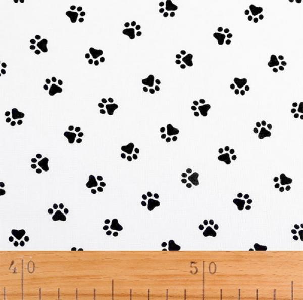 TATZE 100% Baumwolle Ökotex 100 schwarz weiss